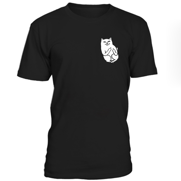 cat on pocket shirt