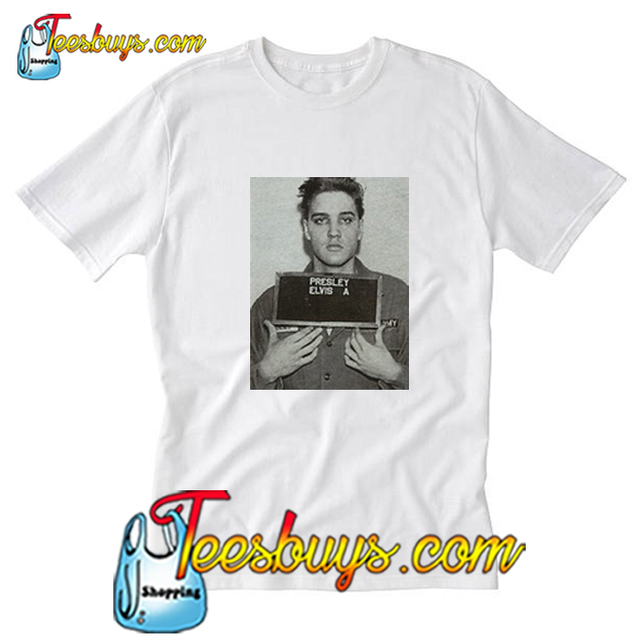 elvis presley mugshot shirt