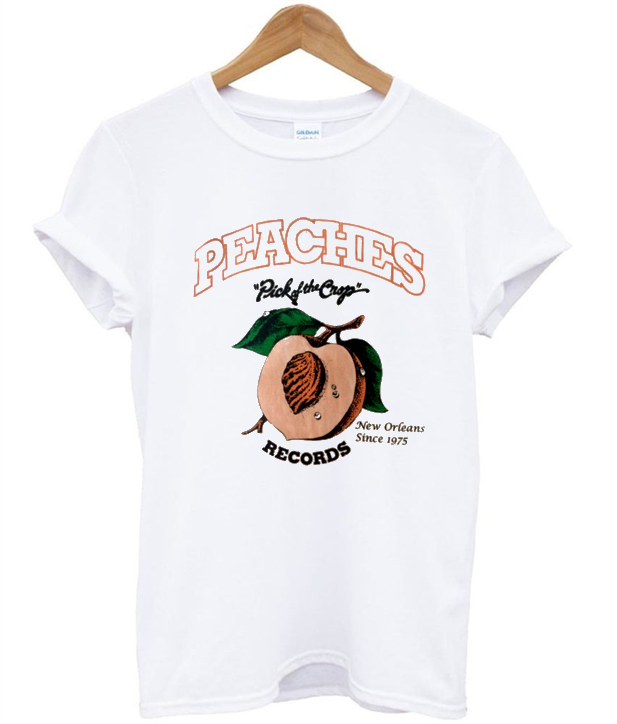 t shirt with peaches