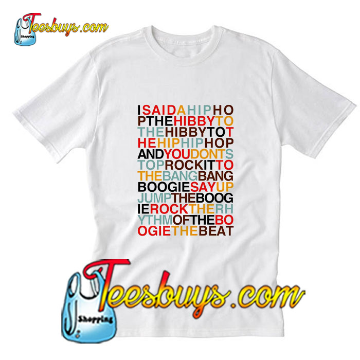 t shirt rapper's delight