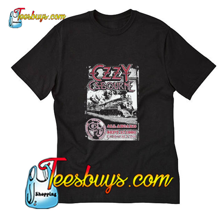 ozzy osbourne crazy train shirt