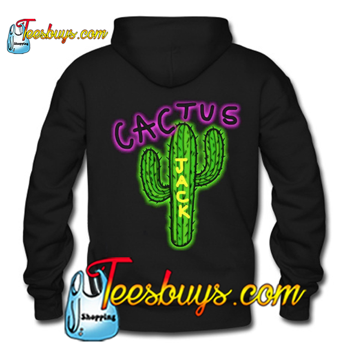 cactus jack black hoodie