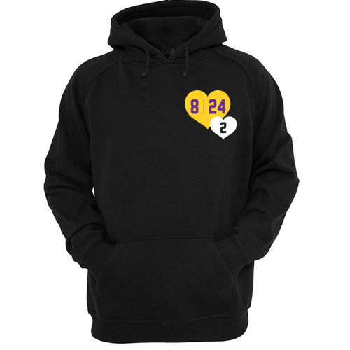 kobe gigi heart hoodie